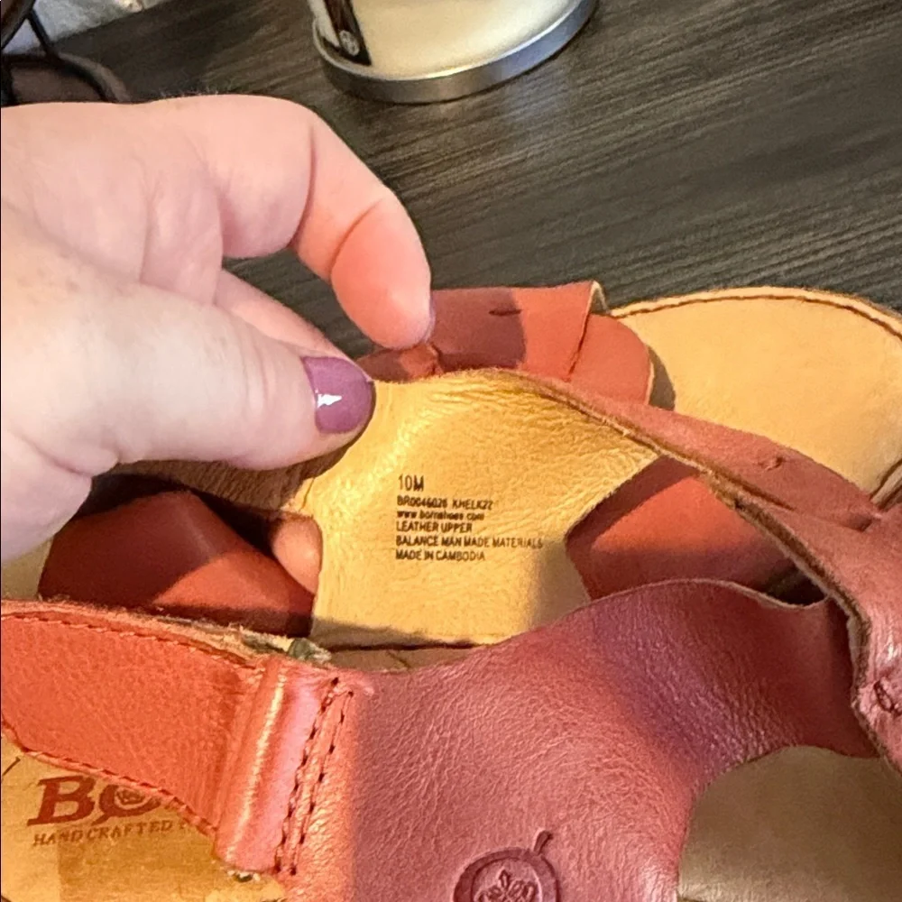 Born Women's Orange Woven Sandals - Picture 5 of 7